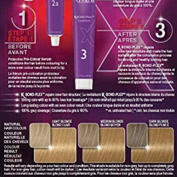 Schwarzkopf Keratin Color Anti-Age Permanent Hair Color, 8.0 Silky Blonde - Picture 2 of 4